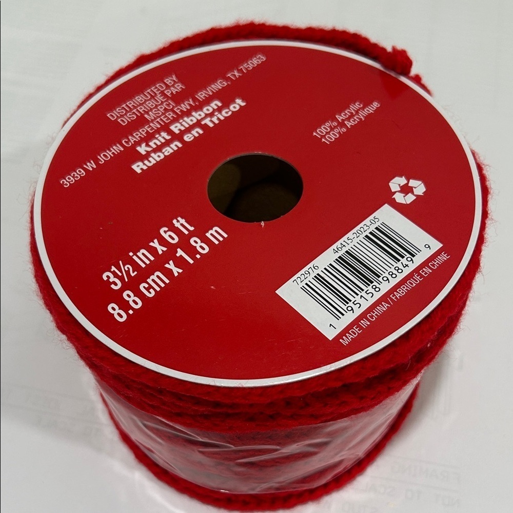 Red Craft Ribbon